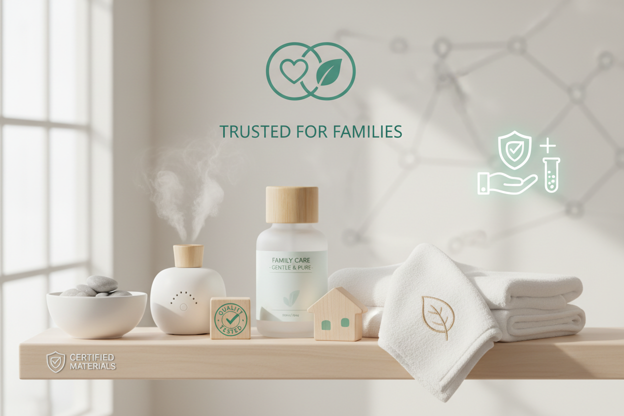 Gesundheit & Sicherheit im Fokus.Geprüfte Materialien und höchste Qualität  – für dich und deine Familie